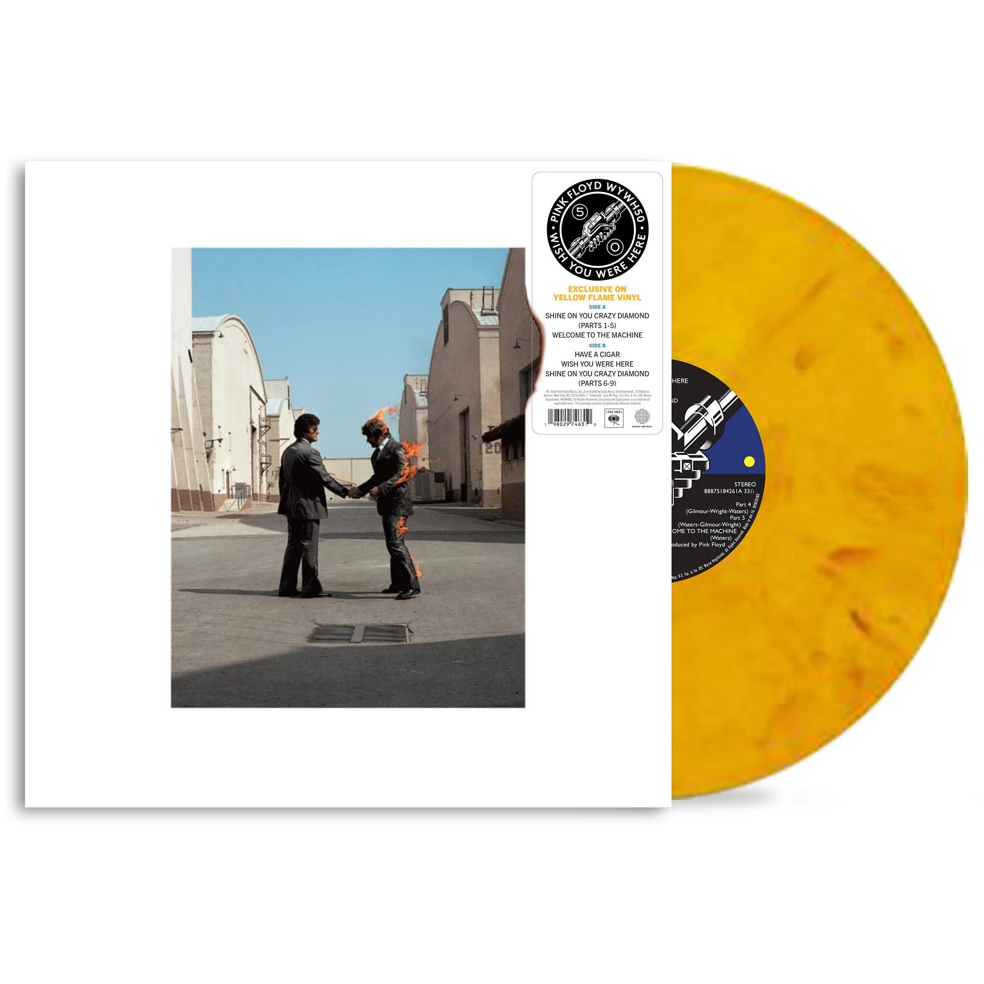 Wish You Were Here (50th Anniversary Yellow Flame Vinyl)