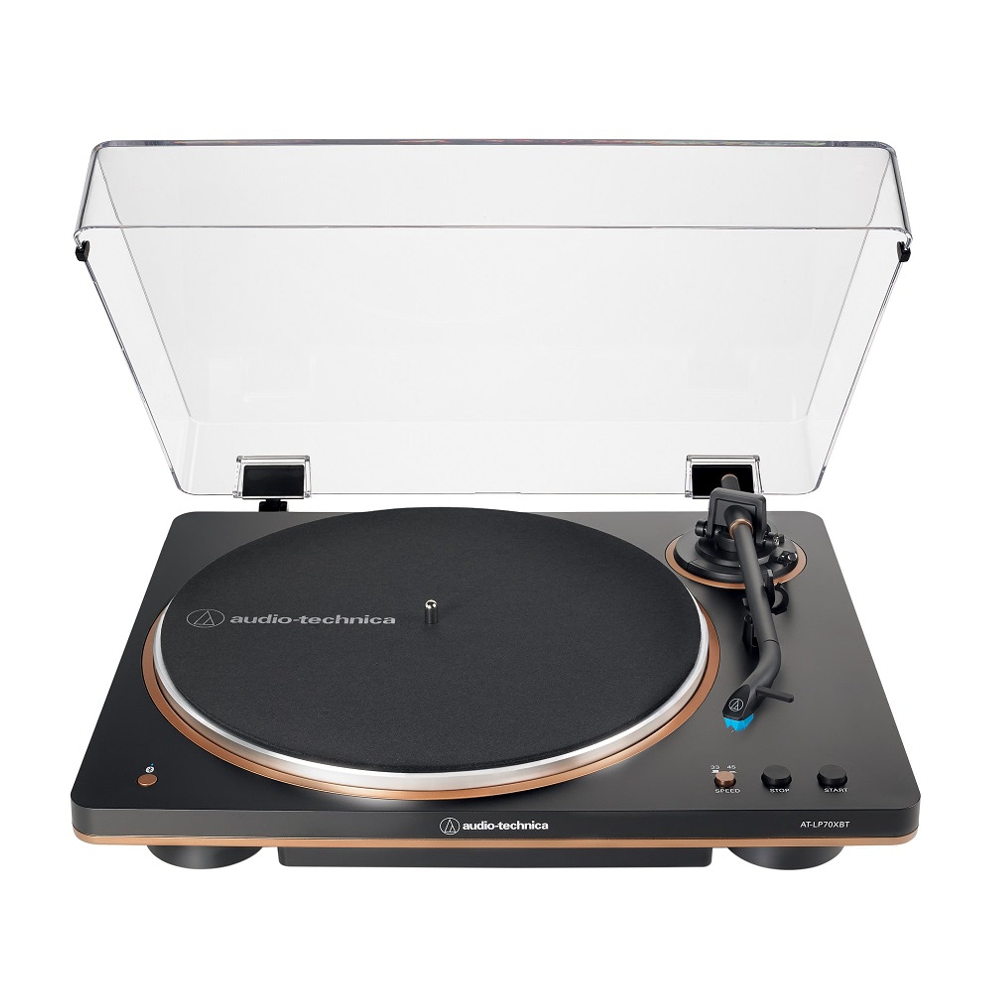 Audio-Technica AT-LP70XBT Bluetooth Turntable: Black & Bronze