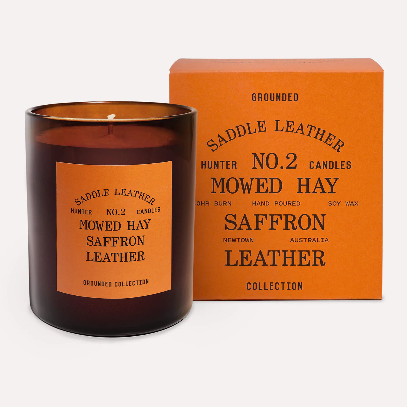 Hunter Candle: Saddle Leather