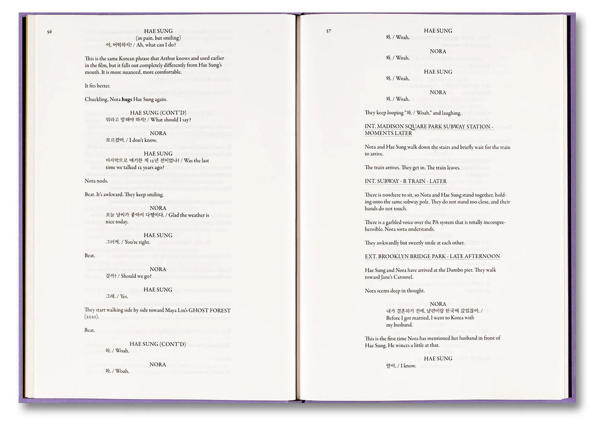 Past Lives Screenplay Book