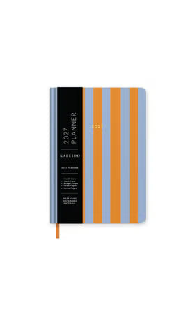 Kaleido Blue & Orange Stripe A5 Hard Cover 2027 Diary