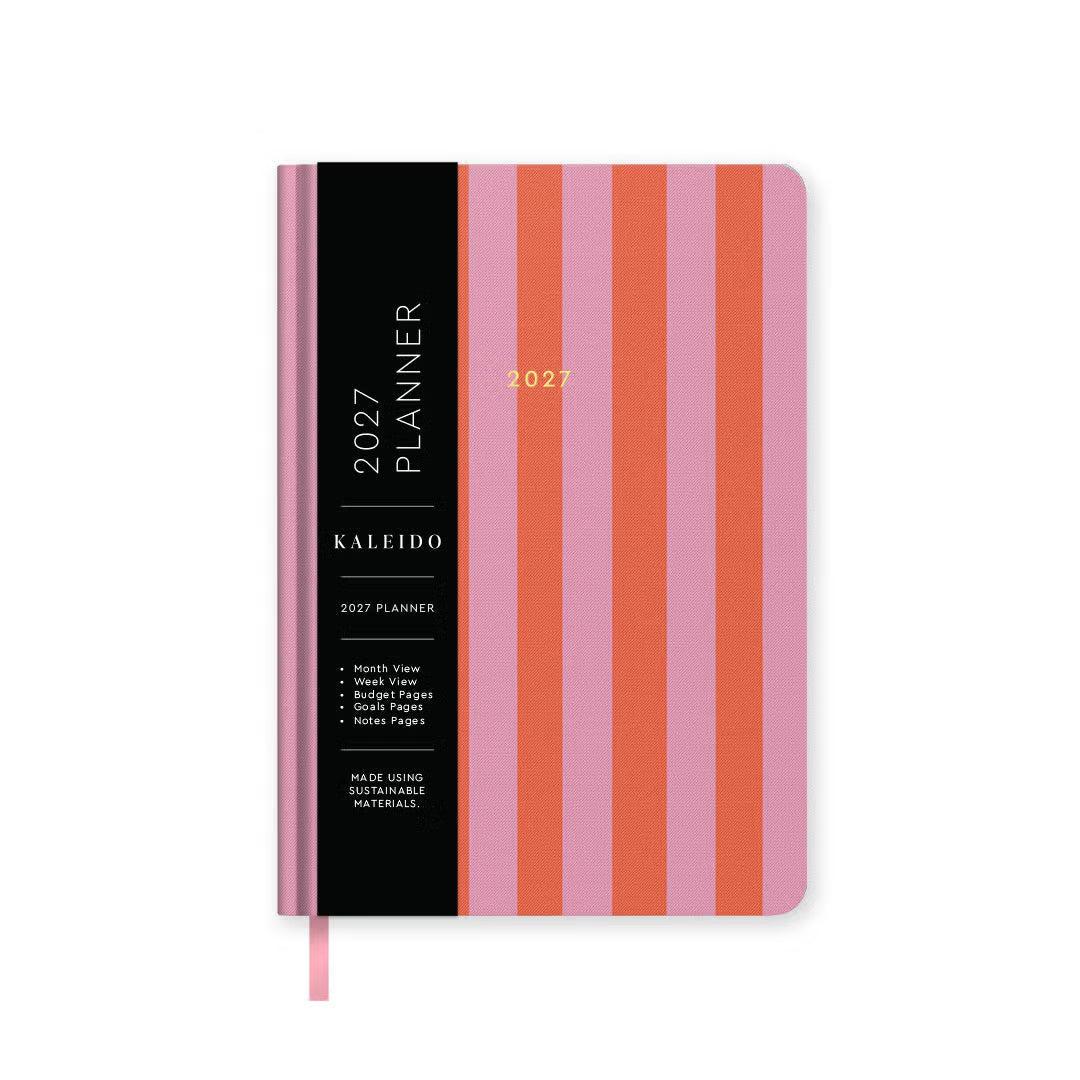 Kaleido Candy Stripe A5 Hard Cover 2027 Diary